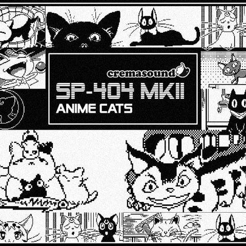 Anime Cats - Pixel Art - SP-404 MK2 startup screens