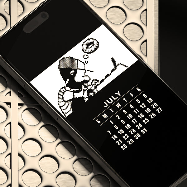 2024 Cell Phone Calendar - J Dilla Original Pixel Art by CremaSound.Shop