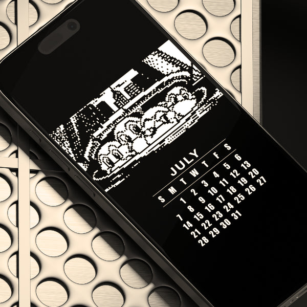 2024 Cell Phone Calendar - TMNT Original Pixel Art by CremaSound.Shop