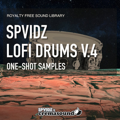 SPVIDZ LOFI DRUMS V.4 - Sound Pack - SPVIDZ x CremaSound (cover picture)
