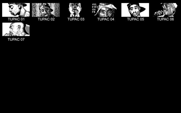 TUPAC Tribute - Pixel Art - SP-404 MK2 Startup Images - CremaSound