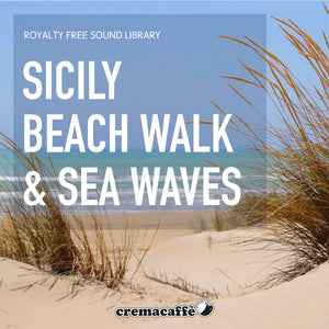 Sicily Beach Walk and Sea Waves | Sound Library